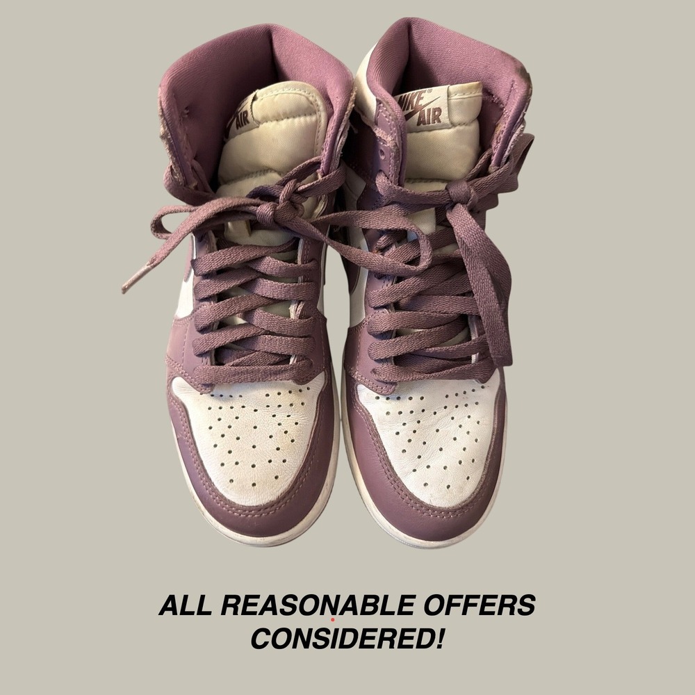 Nike Air Jordan 1 Retro High OG Mauve White Purple DZ5485-105 Mens Sneaker 6
